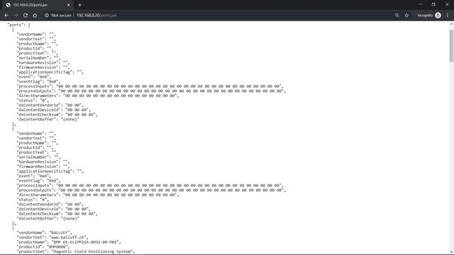 IO-Link network block (3/3) – Easy webservice interface смотреть онлайн