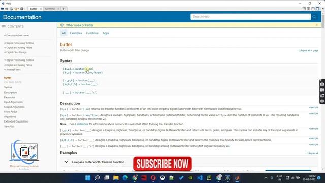 Filter Design in MATLAB | IIR Low Pass Filter using Butterworth | Filter in MATLAB | English | P-19 смотреть онлайн