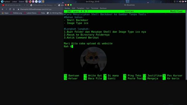 Cara Menyisipkan Shell Backdoor Kedalam Gambar Tanpa Tools смотреть онлайн