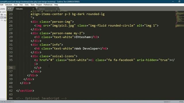 Profile Card Bootstrap | Bootstrap 5 | Coding League смотреть онлайн