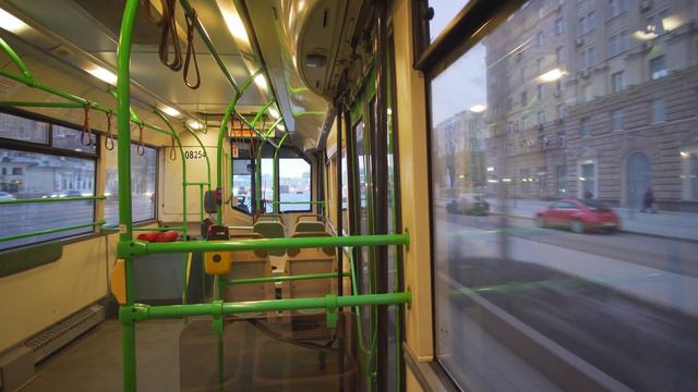Russia, Moscow, Ride With Bus 869 From Zoopark To Mayakovskaya Metro Station