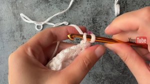 Как английская резинка, но только крючком