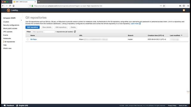 How to link EMR notebook with the GIT repository? смотреть онлайн