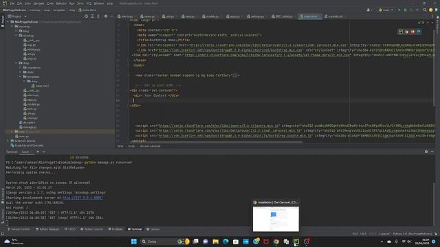 Python Django web siti ecommerce design prodotto page usare Owl Carousel anche navbar bootstrap смотреть онлайн