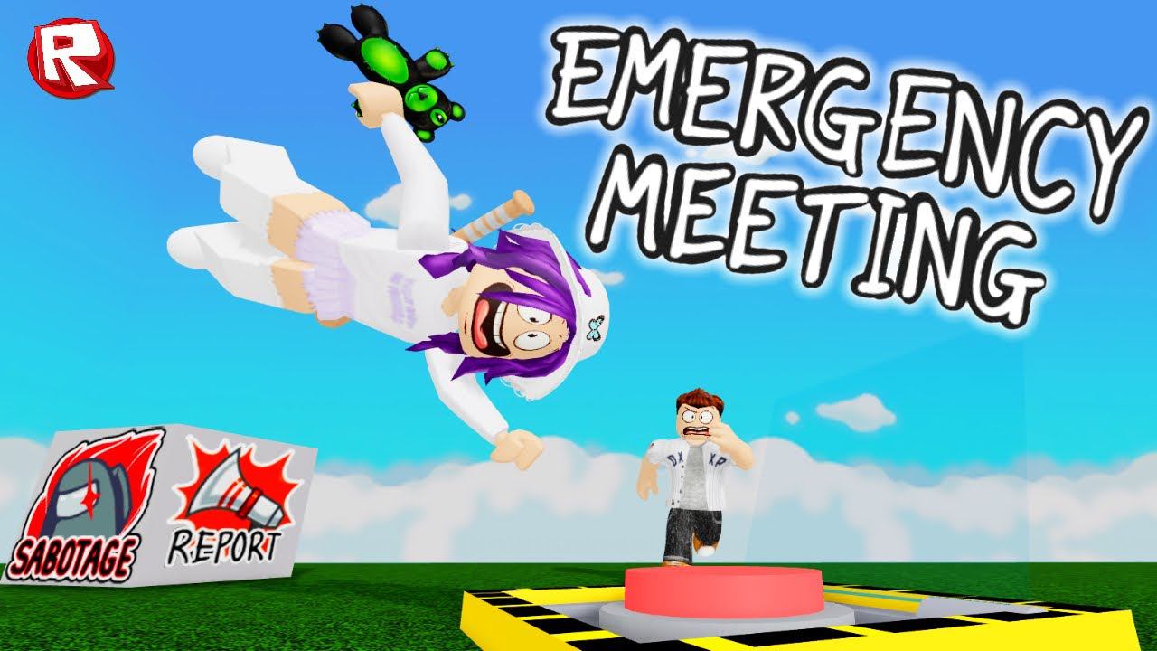НЕ НАЖИМАЙ Emergency Meeting в роблокс смотреть онлайн