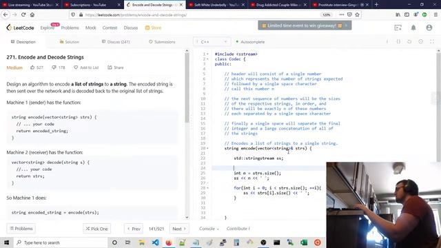 Encode and Decode Strings (Medium), C++, Leetcode смотреть онлайн