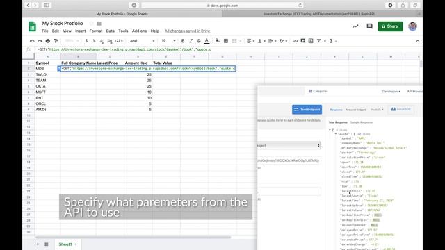 RapidAPI for Google Sheets смотреть онлайн