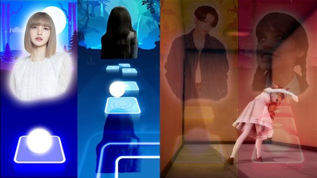 Lisa Money ⚡ M3gan ⚡ BTS ⚡ Wednesday | Tiles Hop EDM Rush | Magic Tiles смотреть онлайн