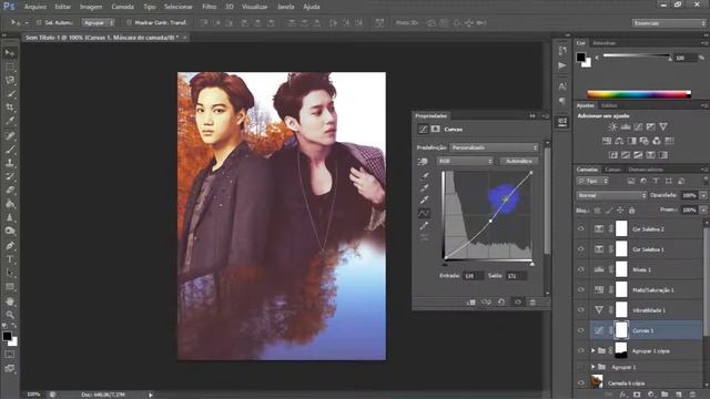 {Photoshop Poster Tutorial} Kai and TaeMin {Request From Selina Kim } смотреть онлайн