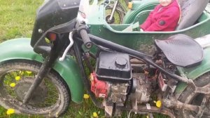 урал с двигателем от мотоблока