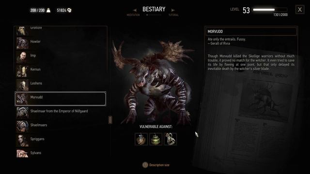 The Witcher 3: Bestiary: Relicts: Morvudd смотреть онлайн