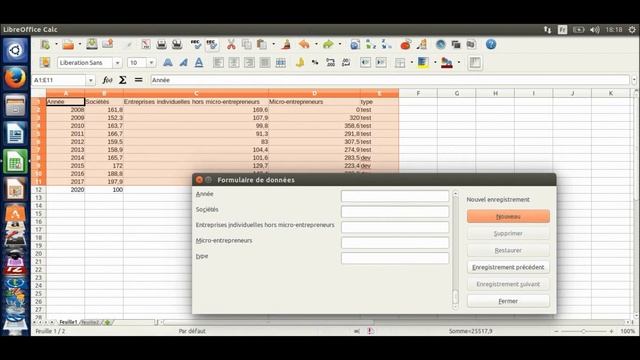 [Libre office Calc] Tutorial 314 : Créer un formulaire automatique смотреть онлайн