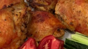 Сочные куриные бедра в кефире. Шашлык в духовке.