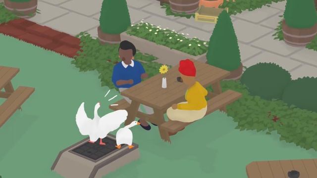 Untitled Goose Game Multiplayer Gameplay: Friendly Neighbourhood Geese and Pub Chaos смотреть онлайн