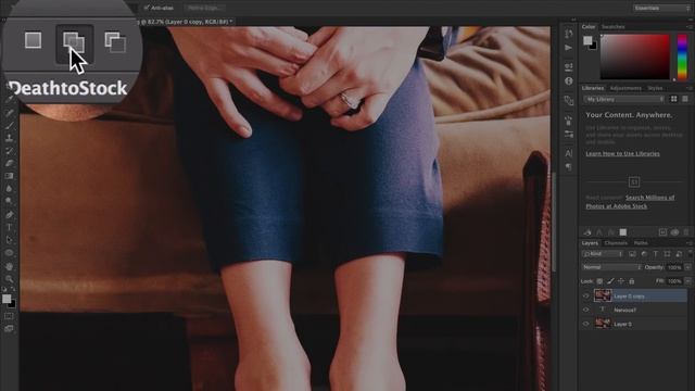 Photoshop Tutorial: How to Place Text Behind an Object in a Photo смотреть онлайн