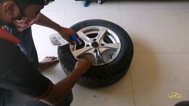 Homemade alloy wheels repaint |easy to paint alloys wheel | chevrolet optra alloys repaint смотреть онлайн
