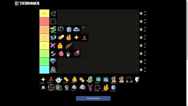 ДОЛГИЙ тиер лист фруктов (ПВП) BLOX FRUIT БЛОКС ФРУИТ смотреть онлайн