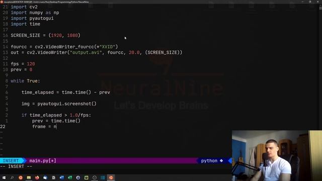 Screen Recorder in Python смотреть онлайн