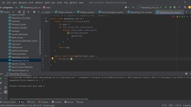 LEETCODE | Java Program 1 | Return the last elements which is repeating | #coder#developer#leetcode смотреть онлайн