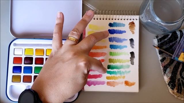 Testando e desenhando com Aquarela Aquafine Daler Rowney смотреть онлайн