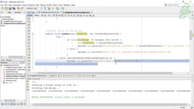11 - Arrays: Application over Java смотреть онлайн
