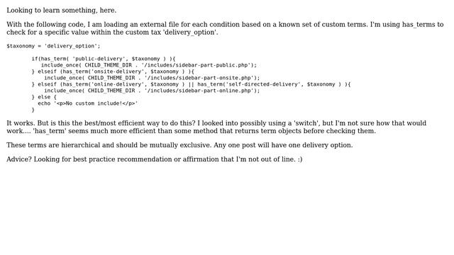 Wordpress: Best Method to Switch Between Terms (Custom Taxonomy) смотреть онлайн