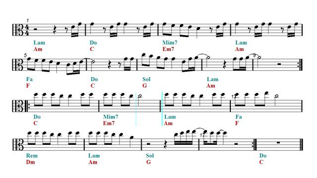 Viola - Love Me Like You Do - Ellie Goulding (Sheet music - Guitar chords) смотреть онлайн