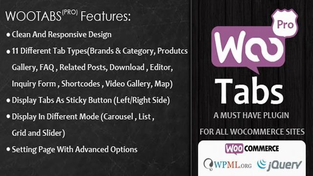 Woocommerce Tabs Pro: Extra Tabs for Product Page | Codecanyon Scripts and Snippets смотреть онлайн