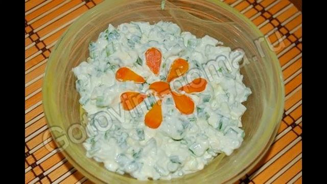 Рецепты салатов:Салатик из зеленого лука с яйцами смотреть онлайн