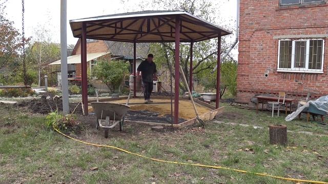 Песчаник с бетоном на пол в беседке своими руками смотреть онлайн