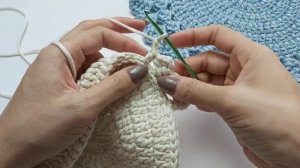 Мастер класс Салфетка крючком из шнура/ Crochet napkin video tutorial