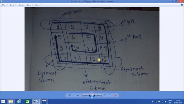 Program to print matrix elements to spiral form...(100% understandable) смотреть онлайн