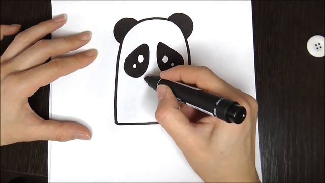 Как нарисовать МОРОЖЕНОЕ ПАНДА Лёгкие рисунки для срисовки смотреть онлайн