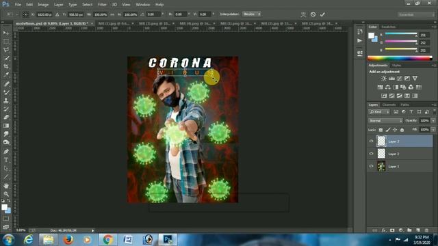 Corona Virus Photo Editing In photoshop Corona Virus New Photo Editing Concept photoshop смотреть онлайн