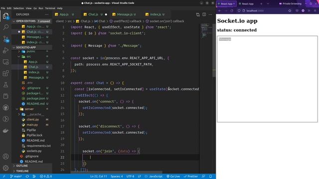 Build a simple chat app with FastAPI + Socket.io + React смотреть онлайн