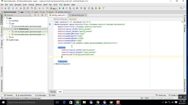 Android Studio Tutorial 12 Spinner YouTube смотреть онлайн