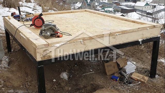 Тех помещение из СИП панелей 5,5м2 строительство 2020 год HotWell.kz смотреть онлайн