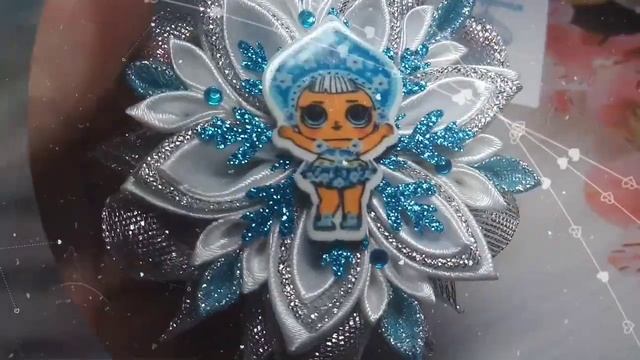 Блестящие, воздушные #резиночки снежинки со снегурочкой❄️DYI/Снегурочка LoL/Новогодние бантики?✨? смотреть онлайн