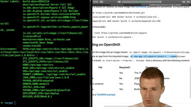 Deploying a ThinWAR to OpenShift with Payara and S2I смотреть онлайн
