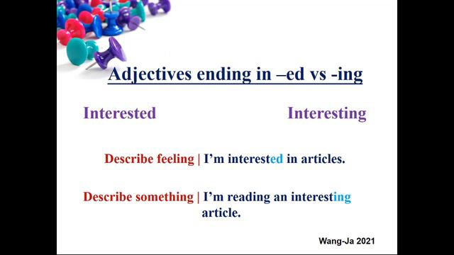 G4 ENGLISH WK3 Adjectives ending in ed or ing смотреть онлайн