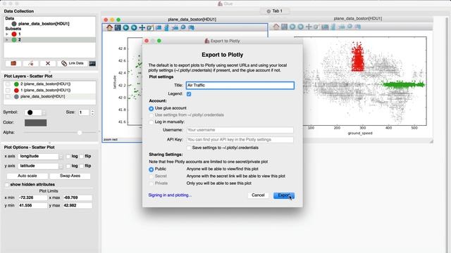 Exporting to Plotly in Glue смотреть онлайн