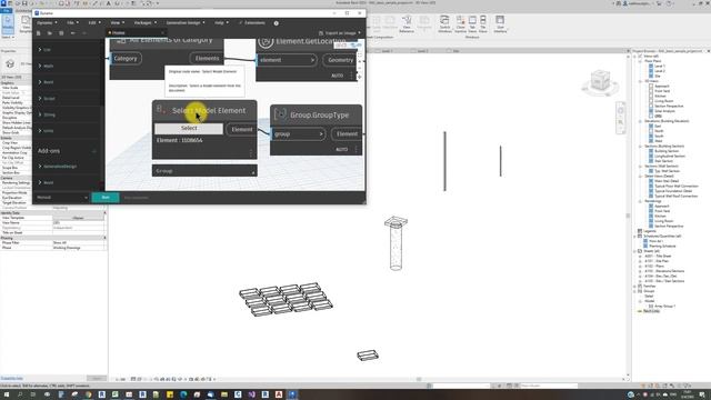 PLACING GROUP AT CENTER STRUCTURAL COLUMN смотреть онлайн