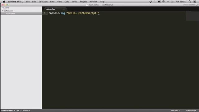 Курс по Coffeescript Установка компилятора 02 смотреть онлайн