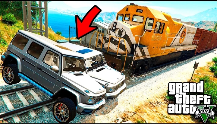 СМОГУТ ЛИ ГЕЛИКИ ВЛАДА А4 ОСТАНОВИТЬ ПОЕЗД в ГТА 5! ЭКСПЕРИМЕНТ ОБЗОР МОДА в GTA 5 ВИДЕО