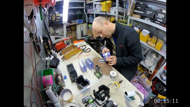 Gesipa 14.4v увеличение ёмкости аккумулятора до 8000mAh бутем увеличения корпуса. смотреть онлайн