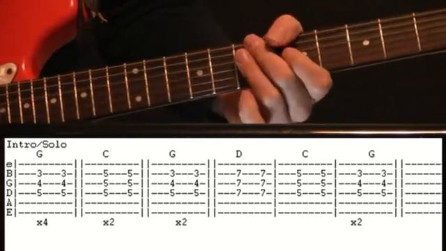 Wooly Bully Guitar Chords Lesson & Tab Tutorial Sam the Sham and the Pharoahs смотреть онлайн