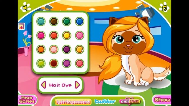Pet Hairstyle Design (Game Walkthrough by GirlsGames.com) смотреть онлайн