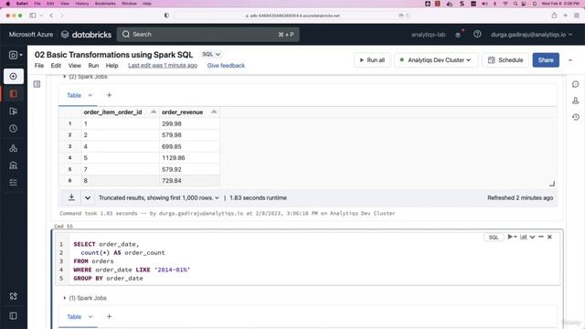 27 - Aggregations using Spark SQL Queries смотреть онлайн