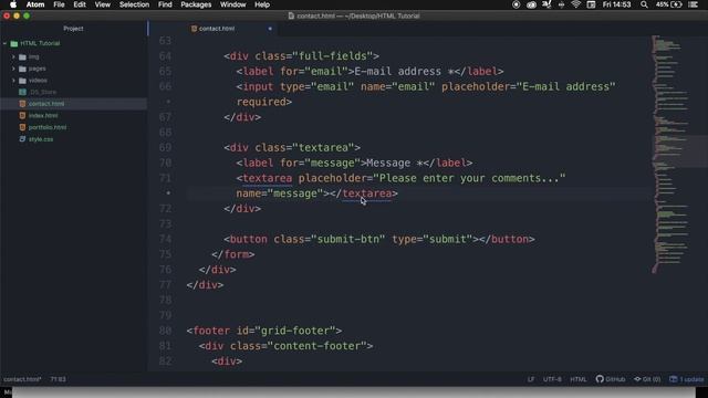 Designing a beautiful contact form | Introduction to HTML5 and CSS3 | HTML5 and CSS3 in 2020 смотреть онлайн