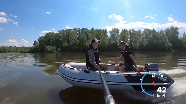 Лодочный мотор 9.9 с лодкой Ривьера компакт 3600 НДНД, загрузка 335 кг. смотреть онлайн